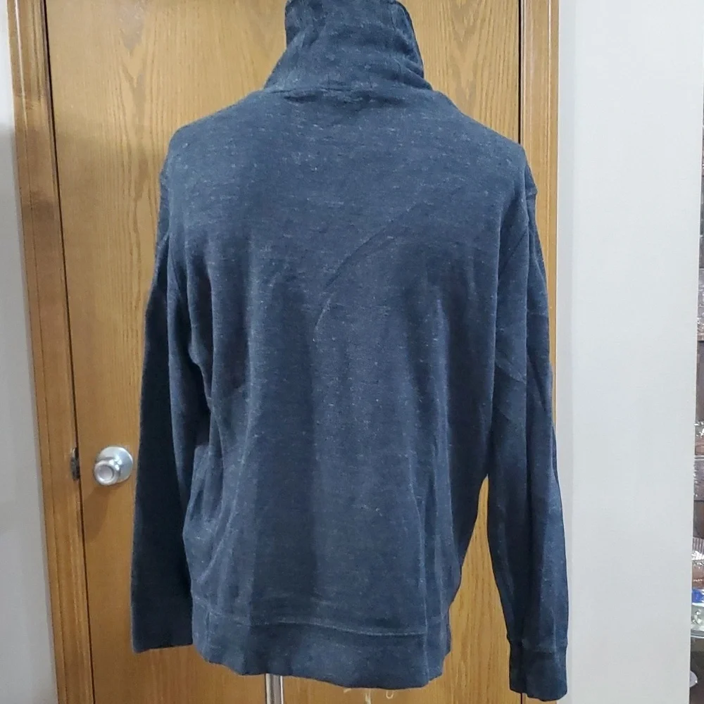 Polo Ralph Lauren estate rib 2 button pullover spacedye grey